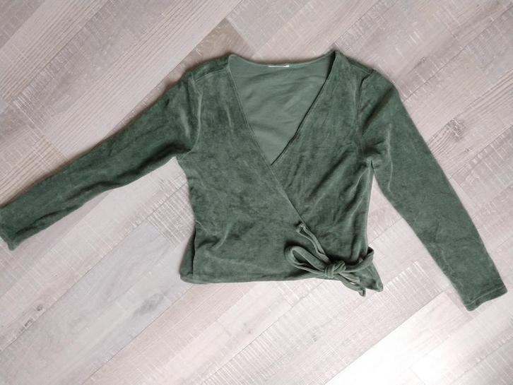 Fluwelen wikkelvest Waschbär groen maat 36/38, Kleding | Dames, Truien en Vesten, Zo goed als nieuw, Maat 36 (S), Groen, Ophalen of Verzenden