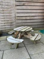 Klein picknicktafeltje kind, Ophalen of Verzenden, Gebruikt, Rechthoekig, Hout