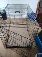 Hondenbench groot 76x122x84,5 2 poortjes en hoes en waterbak, Ophalen, Gebruikt