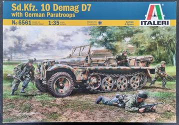 Italeri 1:35 #6561 WWII German Sd.Kfz.10 Demag D7 beschikbaar voor biedingen