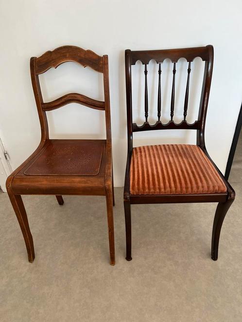 Antieke / Vintage stoelen, Antiek en Kunst, Antiek | Meubels | Stoelen en Banken, Ophalen