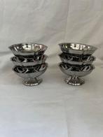 Vintage Franse RVS ijscoupes Guy Degrenne | tulpvorm | retro, Ophalen, Overige materialen, Overige stijlen, Overige typen