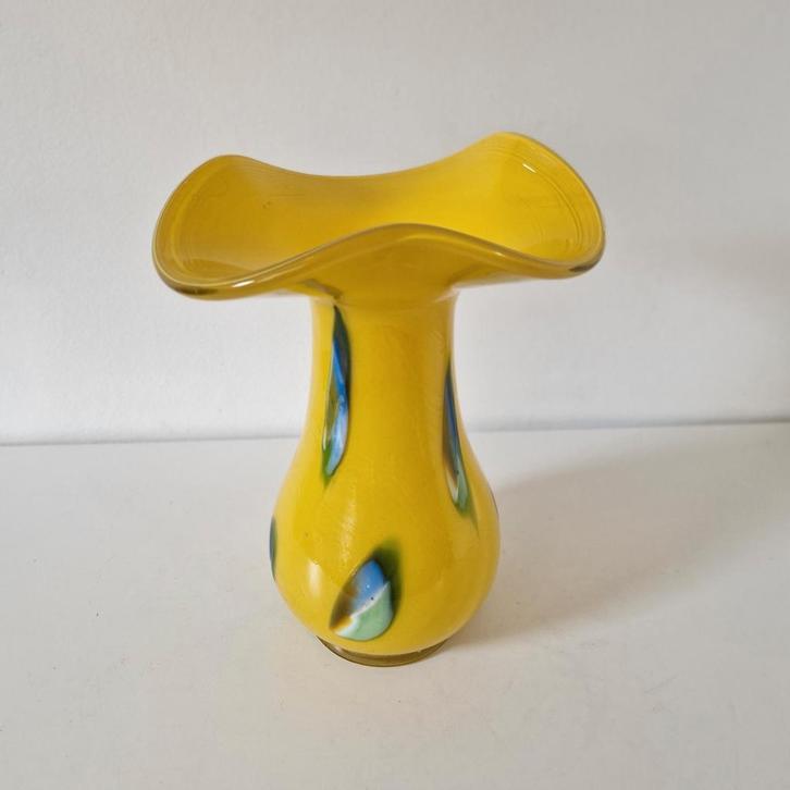 Vintage Goldan  Talast vaas design vaas noorse vaas, Huis en Inrichting, Woonaccessoires | Vazen, Gebruikt, Geel, Minder dan 50 cm