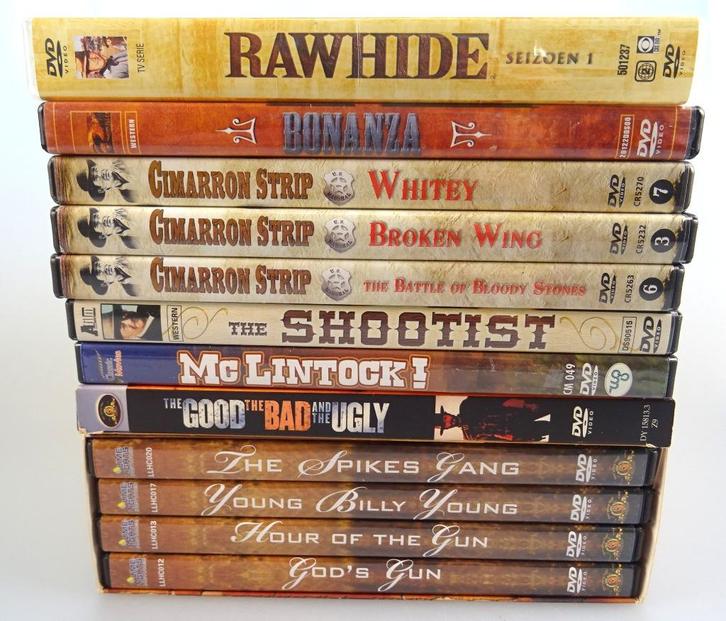 Western DVD verzameling, John Wayne, Clint Eastwood e.a., Cd's en Dvd's, Dvd's | Klassiekers, Zo goed als nieuw, Actie en Avontuur