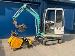 Kobelco SK15 inclusief grondboor en klepelbak, Zakelijke goederen, Machines en Bouw | Kranen en Graafmachines, Ophalen, Graafmachine