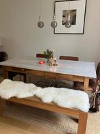 Vintage eettafel, Huis en Inrichting, Tafels | Eettafels, Ophalen, Gebruikt, 50 tot 100 cm, Vijf personen of meer