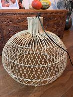 Grote Rotan Lampenkap + Lamp, Huis en Inrichting, Ophalen, Gebruikt, Hout, Minder dan 50 cm