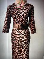 Nieuw Blanc Nature bruin panter strech jurk 38 m l, Kleding | Dames, Maat 38/40 (M), Bruin, Verzenden, Blanc Nature
