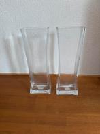 Vazen, Overige kleuren, Ophalen of Verzenden, Minder dan 50 cm, Glas