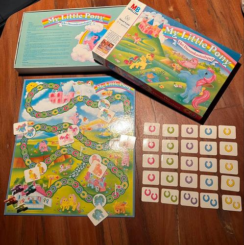 Vintage bordspel My little pony, het droomkasteel, compleet, Hobby en Vrije tijd, Gezelschapsspellen | Bordspellen, Gebruikt, Een of twee spelers