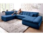 Nieuwe mega Ubank blauw xxl loungebank zithoek, Huis en Inrichting, Keizer, Keizer, Hoekbank, 300 cm of meer