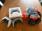 PlayStation 5 Controllers + Gaming Headset, Ophalen, PlayStation 5, Zo goed als nieuw, Controller