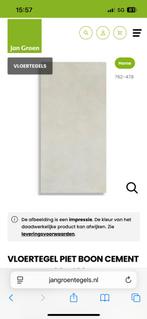 Piet Boon Cement Tile White 60x120x9, Doe-het-zelf en Verbouw, Tegels, 60 cm of meer, Nieuw, Vloertegels, 60 cm of meer