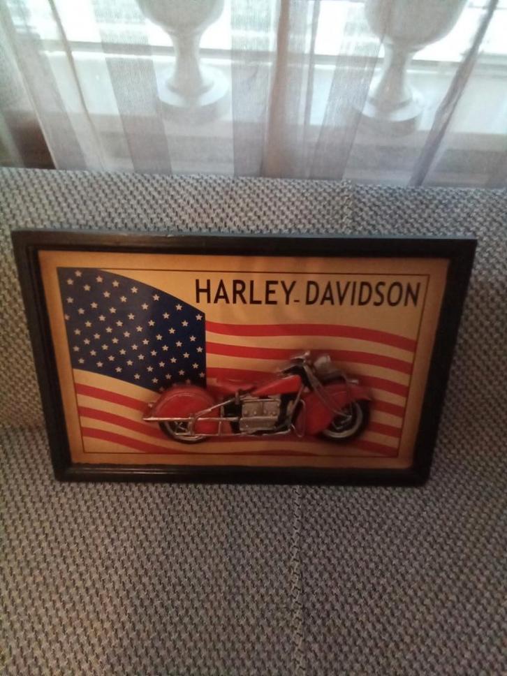 MOOI HARLEY DAVIDSON BORD, Verzamelen, Merken en Reclamevoorwerpen, Nieuw, Reclamebord, Ophalen