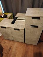Badkamermeubel set betonlook - 3 stuks Urmond, Ophalen, Overige materialen, Minder dan 50 cm, Gebruikt