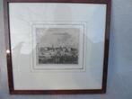 Kopergravure 1749 Arnoldus Montanus Sas v Gent stadsgezicht, Antiek en Kunst, Ophalen of Verzenden