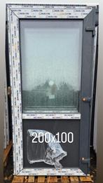 Kunststof Buitendeur met Glas, Doe-het-zelf en Verbouw, Deuren en Horren, Ophalen, 80 tot 100 cm, 200 tot 215 cm, Glas