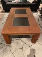 houten/teak salontafel 140x80x45, Huis en Inrichting, Tafels | Salontafels, Ophalen, 100 tot 150 cm, Zo goed als nieuw, Minder dan 50 cm