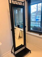 Zwarte Lange Spiegel - Stijlvol & Functioneel, Huis en Inrichting, Woonaccessoires | Spiegels, Ophalen, Zo goed als nieuw, 150 tot 200 cm