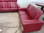 Stressless Bankstel, prima staat!, Ophalen, Gebruikt, Leer, Rechte bank