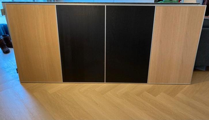Ikea Pax Schuifdeuren 200x236 cm - Eiken & Donker Hout, Huis en Inrichting, Kasten | Kledingkasten, Gebruikt, 200 cm of meer, 150 tot 200 cm