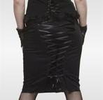 Hell Bunny - Pencil Skirt - Maat M - Corset - Gothic - Goth, Maat 38/40 (M), Zwart, Ophalen of Verzenden, Zo goed als nieuw
