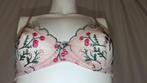 Roze geborduurde lingerie set – maat M – nette staat, Kleding | Dames, Ondergoed en Lingerie, Verzenden, Roze, Setje