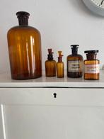 Antieke Apothekerspotten Set - Glas en Kristal, Antiek en Kunst, Antiek | Glas en Kristal, Ophalen of Verzenden