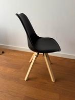 6 Zwarte Eetkamerstoelen, Gebruikt, Zwart, Ophalen of Verzenden, Vijf, Zes of meer stoelen