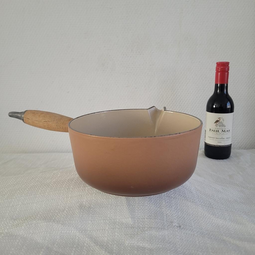 Le creuset gietijzer emaille braadpan sauspan steelpan Nieuw, Nieuw, Ophalen of Verzenden, Koekenpan of Braadpan, Gietijzer