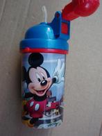 Overblijf -  Mickey Mouse: drinkbeker met rietje, Diversen, Schoolbenodigdheden, Nieuw, Ophalen of Verzenden