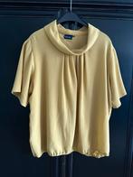 Okergele blouse Clementino maat 50, Ophalen of Verzenden, Zo goed als nieuw, Maat 46/48 (XL) of groter, Geel