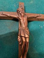 kruisbeeld met messing jezus, Verzamelen, Ophalen of Verzenden