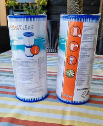 Flow clear l zwembadfilters zwembad filters 4 stuks nieuw beschikbaar voor biedingen