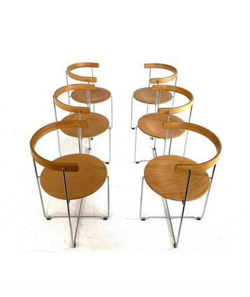 6x Design klapstoel ‘Soley’, Kusch & Co ‘80 beschikbaar voor biedingen