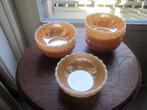Anchor Hocking set 6 Fire King vintage kommen perzik glans, Ophalen of Verzenden, Kom(men), Overige stijlen, Glas