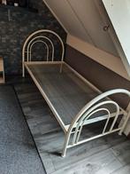 Wit Metalen Dico Eenpersoonsbed 90x200, Huis en Inrichting, Ophalen, Gebruikt, 90 cm, Eenpersoons