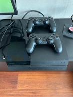 PlayStation 4 500GB + 2 Controllers + 3 Games, Spelcomputers en Games, Spelcomputers | Sony PlayStation 4, Ophalen, Met 2 controllers