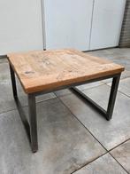 Teakhouten salontafel 60x60 cm, Huis en Inrichting, Tafels | Salontafels, Ophalen, 50 tot 100 cm, Vierkant, 50 tot 100 cm