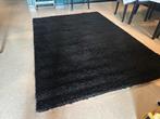Zwart hoogpolig tapijt 230x160, Ophalen, Gebruikt, Zwart, 200 cm of meer