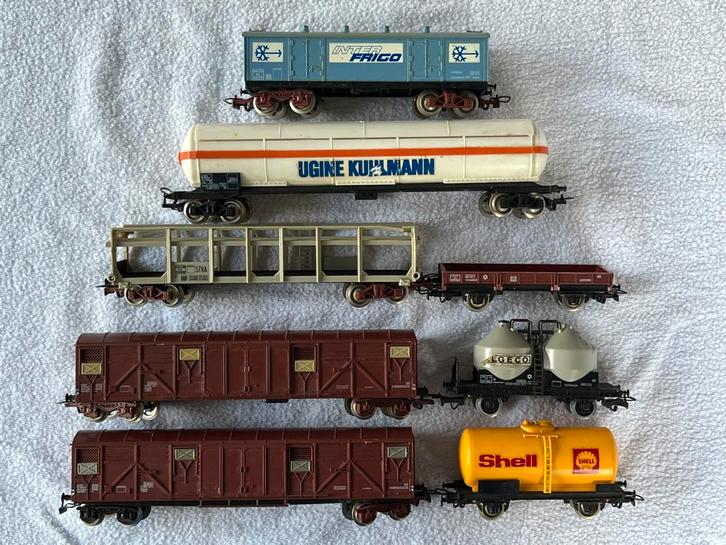 Set Jouef wagons 8x, Hobby en Vrije tijd, Modeltreinen | H0, Gebruikt, Wagon, Gelijkstroom, Jouef, Ophalen of Verzenden