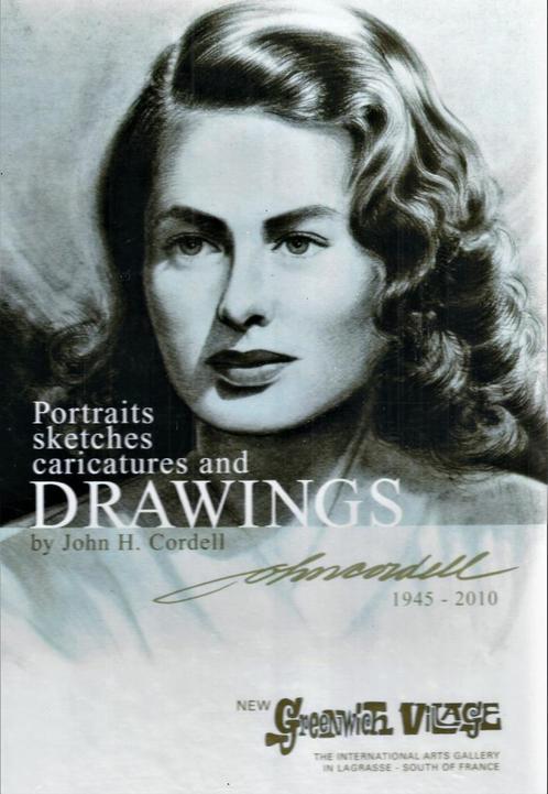 Portraits Sketches Caricatures Drawnings by John H. Cordell, Boeken, Kunst en Cultuur | Beeldend, Zo goed als nieuw, Schilder- en Tekenkunst