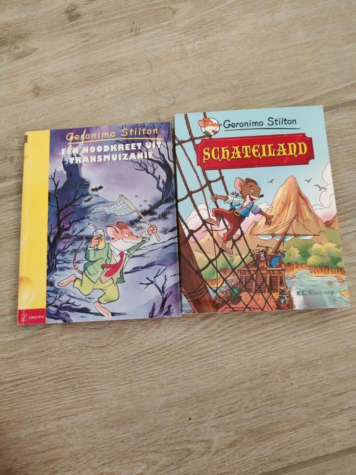 Geronimo Stilton Boeken - 2 stuks, Boeken, Kinderboeken | Jeugd | onder 10 jaar, Gelezen, Fictie algemeen, Ophalen of Verzenden