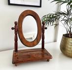 Prachtige ovale dressoirspiegel uit de jaren 30, Ophalen of Verzenden, Ovaal, Minder dan 50 cm