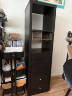 Ikea Kallax kast met goudkleurig mandje, Ophalen, 50 tot 100 cm, Zo goed als nieuw, Minder dan 100 cm