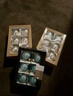 Kerstballen zilver en aqua blauw, Diversen, Kerst, Ophalen of Verzenden, Nieuw