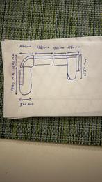 Hoekbank Gelderland Rechts Grijs Modulaire, Huis en Inrichting, Ophalen, 250 tot 300 cm, Gebruikt, 125 tot 150 cm