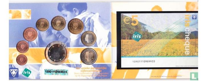 Nederlandse Munten Set Beatrix + Iris Cheque, Postzegels en Munten, Munten | Nederland, Setje, Euro's, Koningin Beatrix, Ophalen of Verzenden