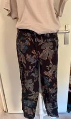 Cambio Broek Maat 40 Bloemenprint, Maat 38/40 (M), Zwart, Ophalen of Verzenden, Zo goed als nieuw
