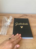 Gastenboek zwart goud luxe trouwen bruiloft, Hobby en Vrije tijd, Feestartikelen, Ophalen of Verzenden, Nieuw